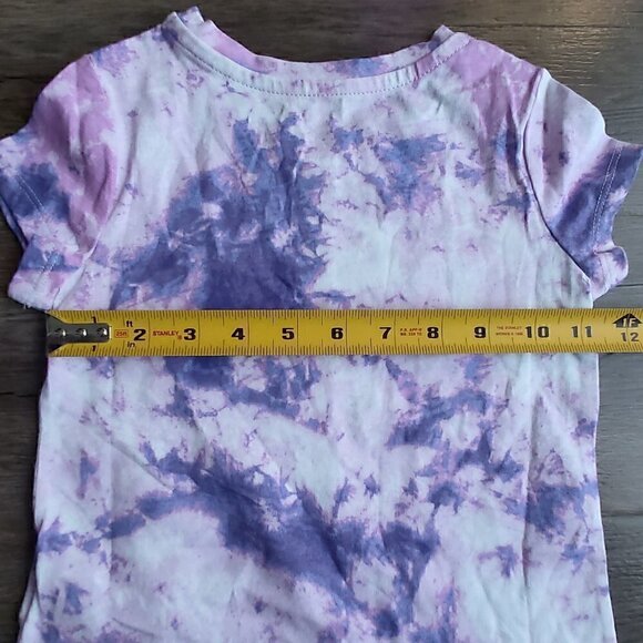 Disney Zero Full of Death Girls Tie Dye T-Shirt XS |100% Cotton Short Sleeve Top - Picture 3 of 6